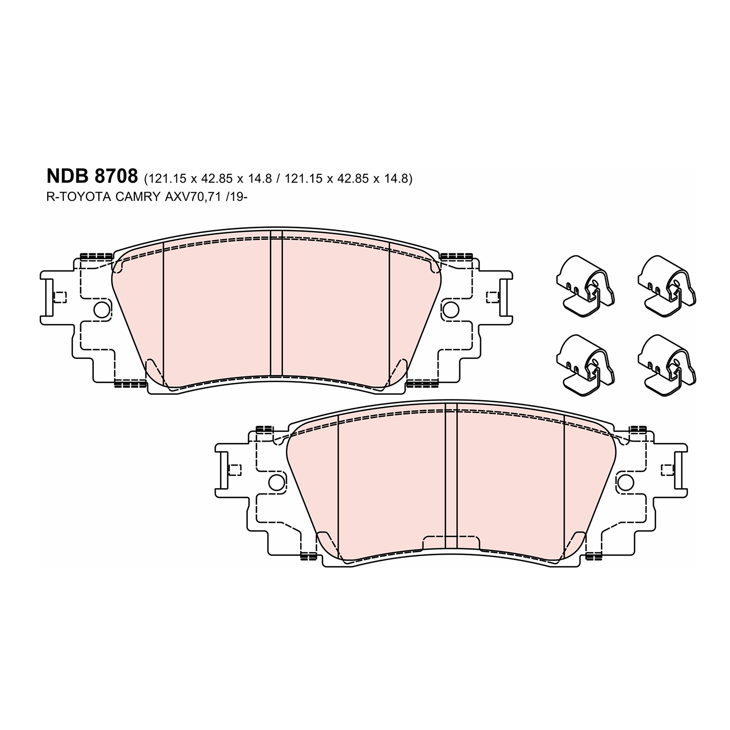 ผ้าเบรค Nexzter MuSpec - C-HR (หลัง)