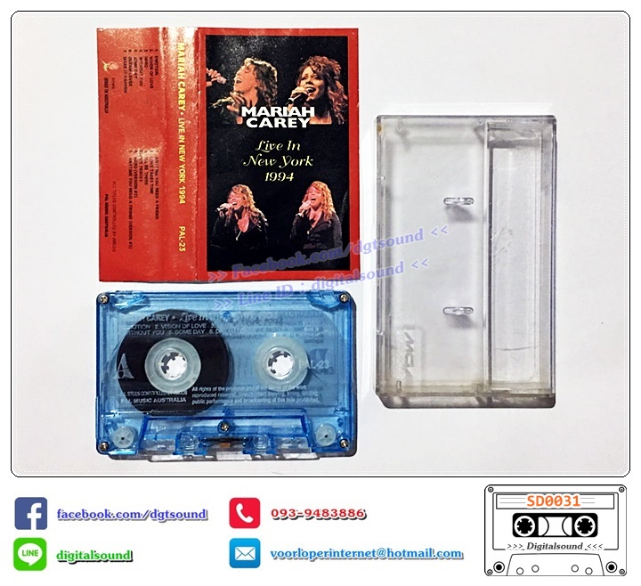 เทปคาสเซ็ท MARIAH CAREY อัลบั้ม Live in New York 1994