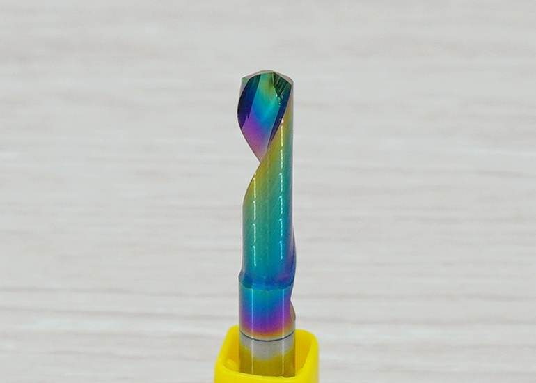 [เกรด 3A] - Single Flute DLC Coating 6x6x22 High Efficiency End Mill, Shank 6mm