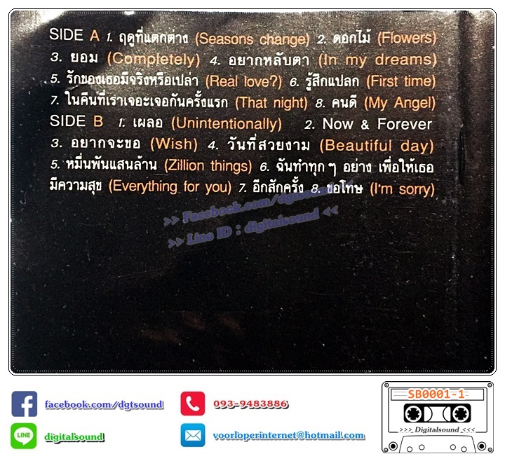 เทปคาสเซ็ท นภ พรชำนิ อัลบั้ม The Beginning from 1994-2001)