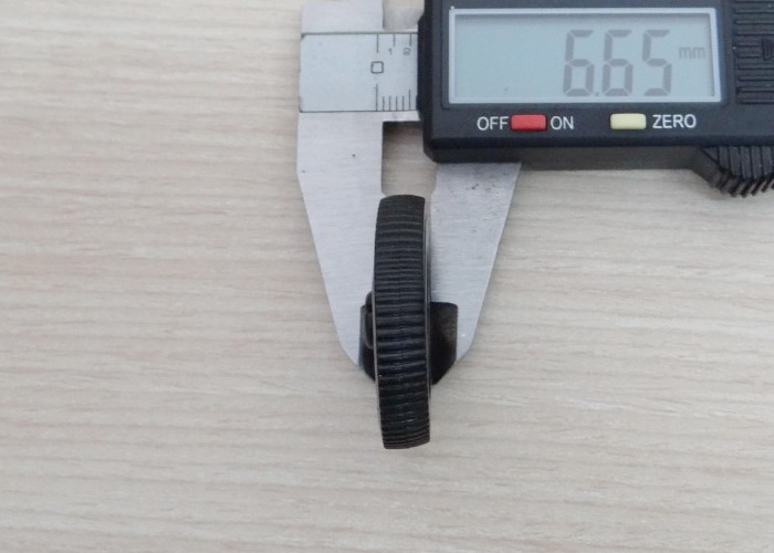 miniQ (Black) D-hole Rubber Wheel for N20 Motor D Shaft Tire Car Robot DIY