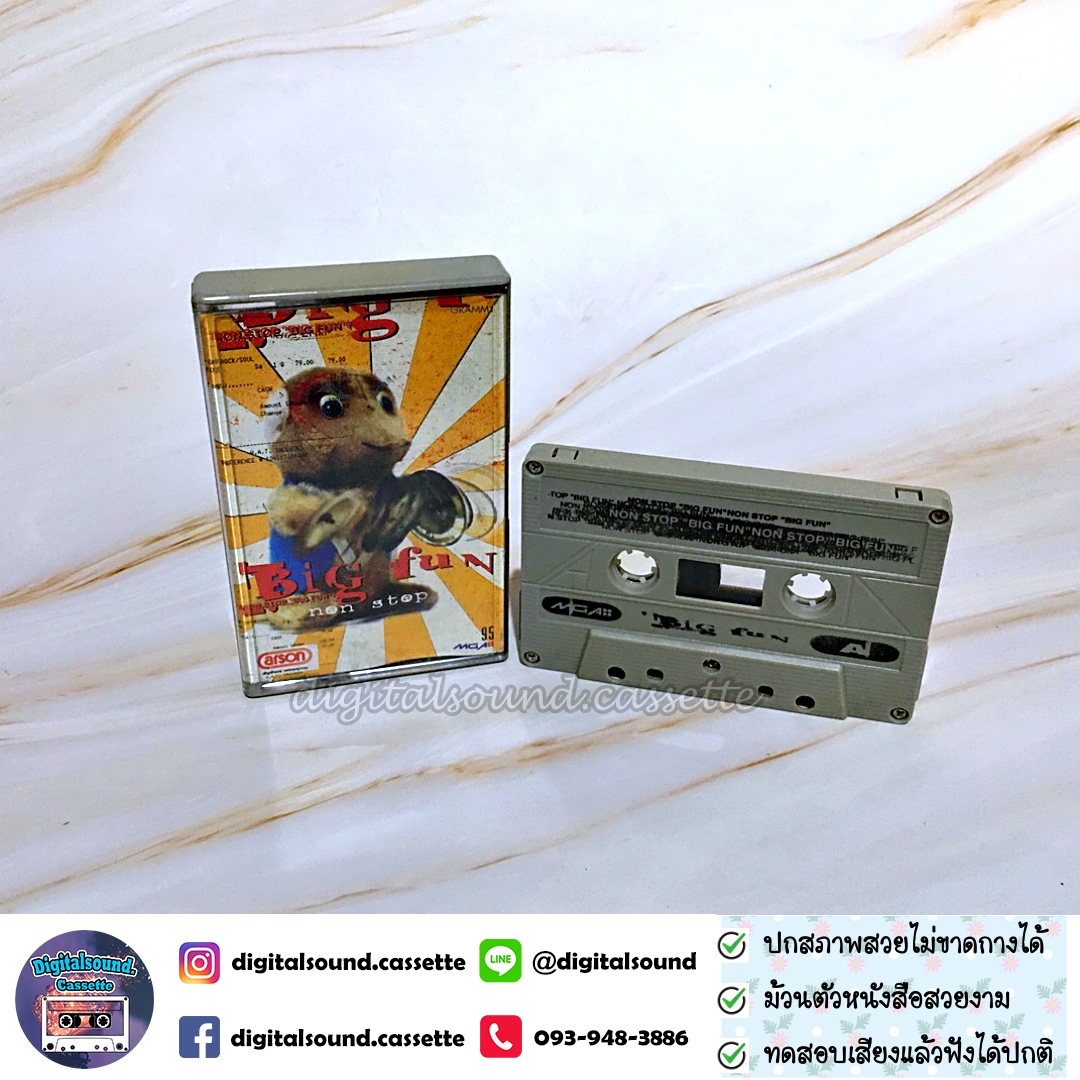 เทปคาสเซ็ท รวมศิลปิน อัลบั้ม BIG FUN non stop