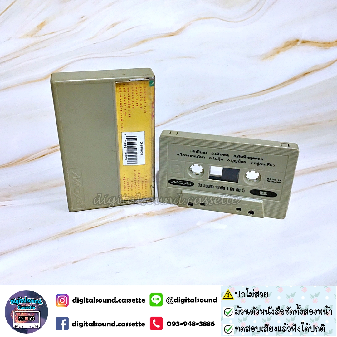 ⚠️ปกไม่สวย เทปคาสเซ็ท ปั่น ไพบูลย์เกียรติ เขียวแก้ว อัลบั้ม รวมฮิตปั่น จากปั่น 1 ถึงปั่น 5