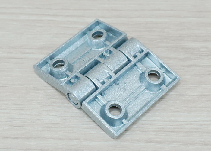 บานพับ Zinc Alloy Hinge for Alu-Profile 4040 ระยะรู 41x30 mm (สีเงิน)