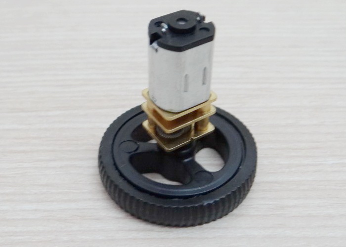 miniQ (Black) D-hole Rubber Wheel for N20 Motor D Shaft Tire Car Robot DIY