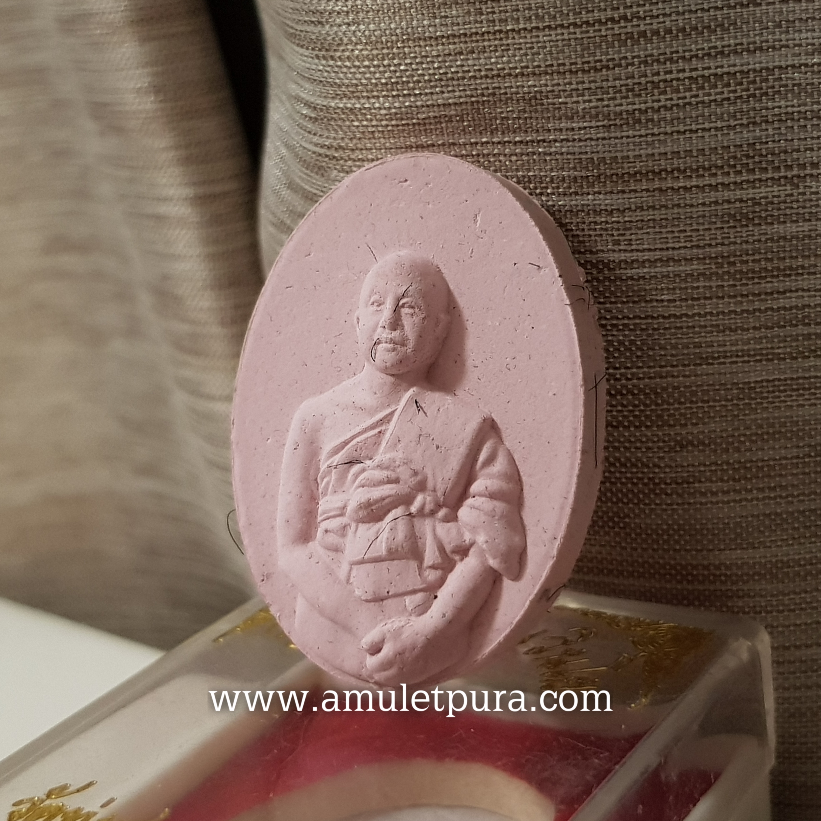 พระผงรูปเหมือนหลวงพ่อเณร รุ่น50ปี ญาณวินโย(ชานหมากผสมเกศา)ปี55 หลวงพ่อเณร วัดทุ่งเศรษฐี(ราม2)กรุงเทพมหานคร