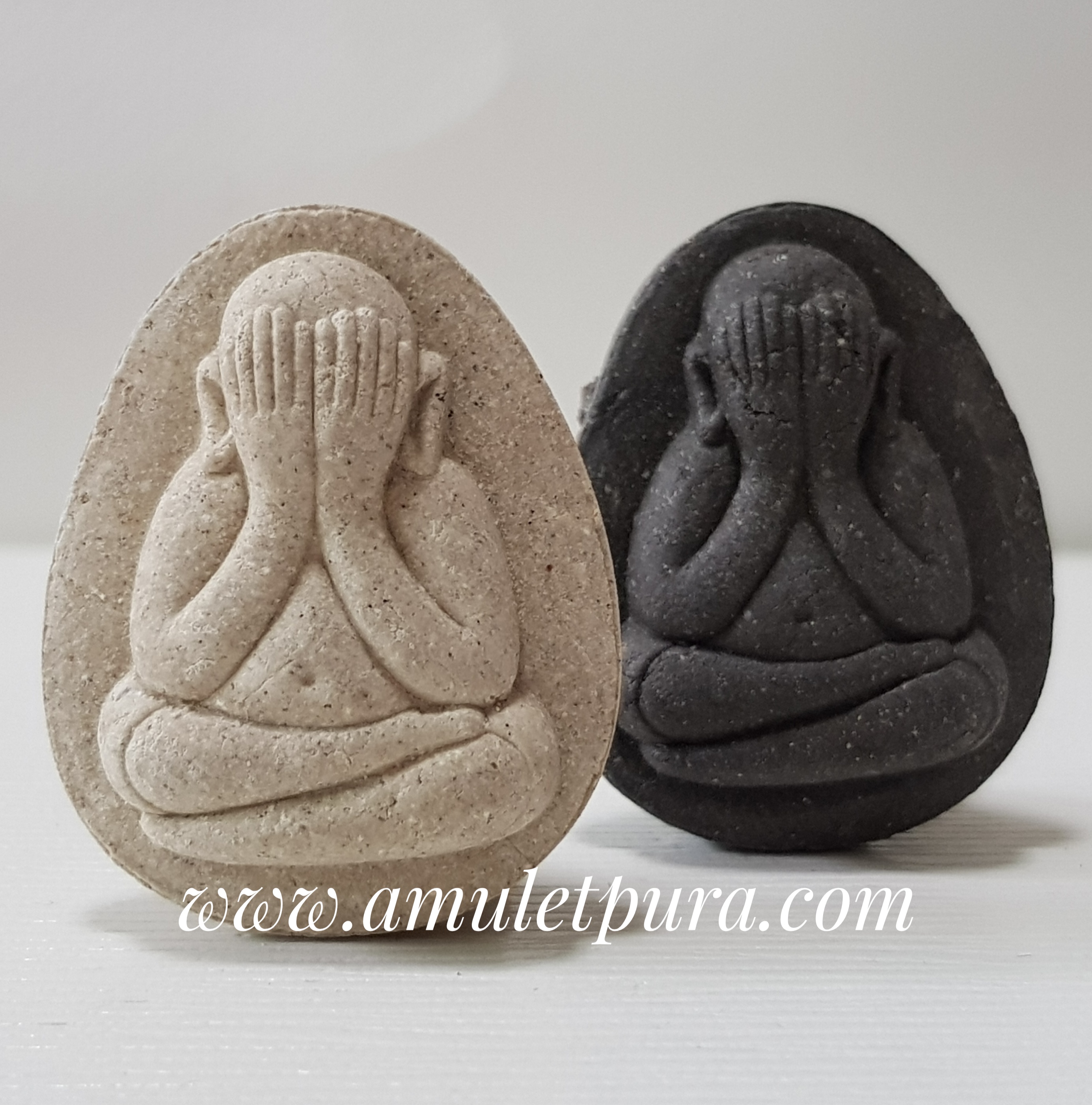 พระปิดตา (พิมพ์ใหญ่ เนื้อผงพุทธคุณ) รุ่น1 ครูบาวัง วัดเชตวัน จ เชียงใหม่