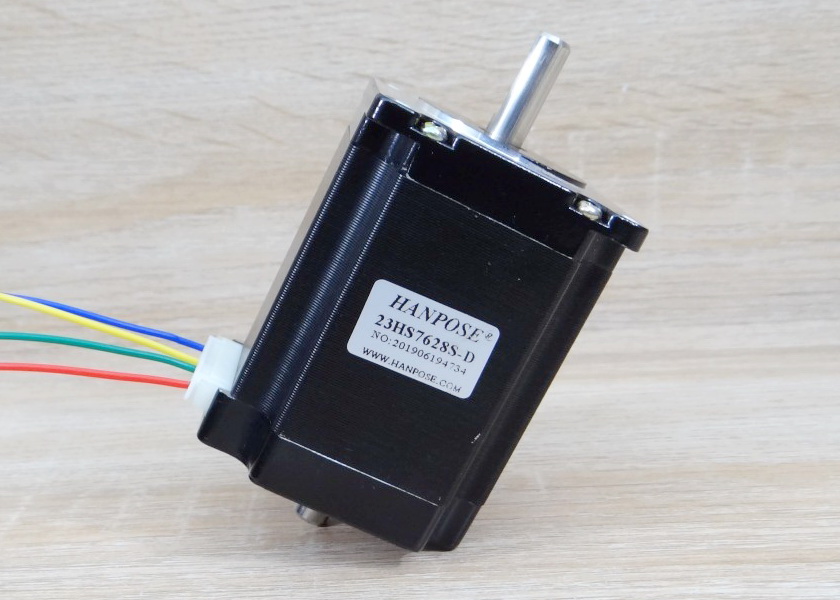 HANPOSE - Stepper Motor (Nema23) แรงบิด 1.89N.cm 2.8A (23HS7628S-SZ) Dual shaft 8mm