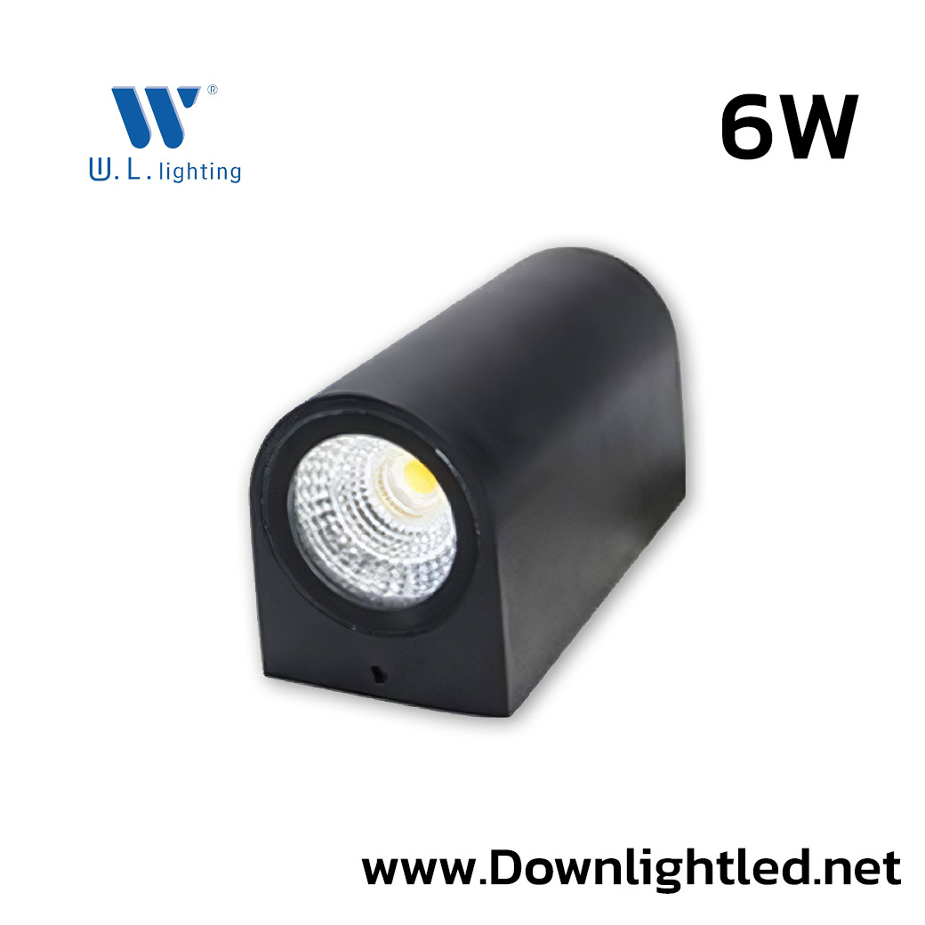 โคมไฟติดผนังภายนอก LED 6W W.L. LIGHTING WL-B41-2-6W-WH