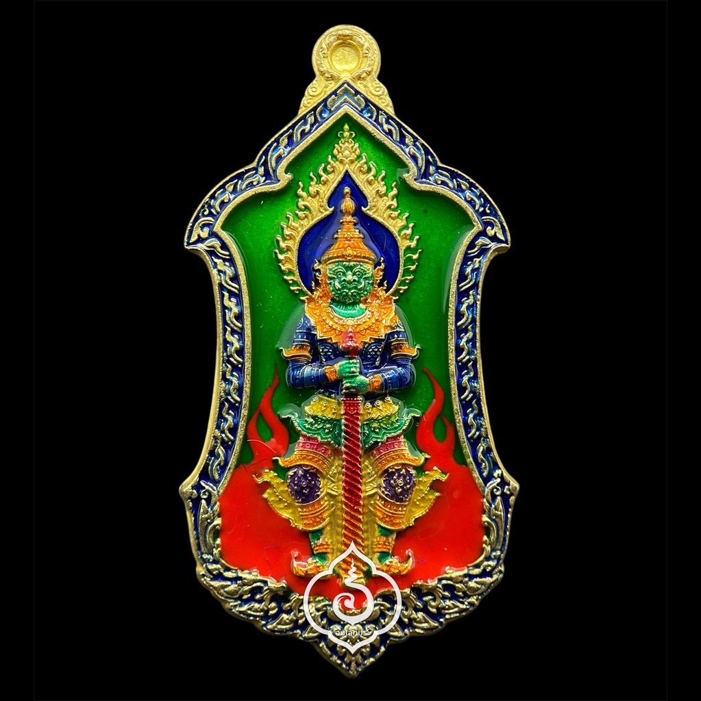 ท้าวเวสสุวรรณ หลังยันต์เกราะเพชร หลวงพ่อพัฒน์ อายุครบ 100 ปี (ทองฝาบาตรลงยา) รุ่นทรัพย์รุ่งโรจน์ ปี65 วัดห้วยด้วน จ.นครสวรรค์ (มีโค้ด หมายเลข 350)