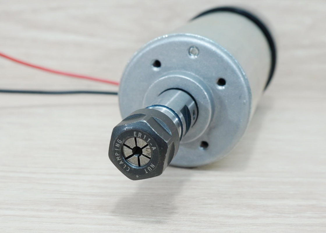 300W Spindle Motor (Max.12000rpm) + ER11 Collet + 52mm Clamp + Power Supply Speed Control