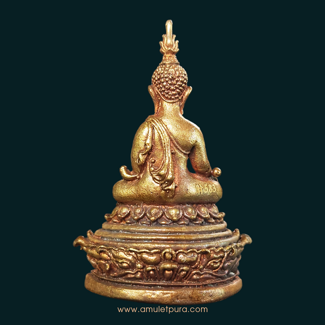 พระกริ่งมั่งมีทรัพย์ ประทานโชคลาภบารมี(สัตตะโลหะ)รุ่นชนะมาร ปี55 หลวงพ่อคล้อย วัดภูเขาทอง จ.พัทลุง(มีโค้ด หมายเลข๕๘๓)