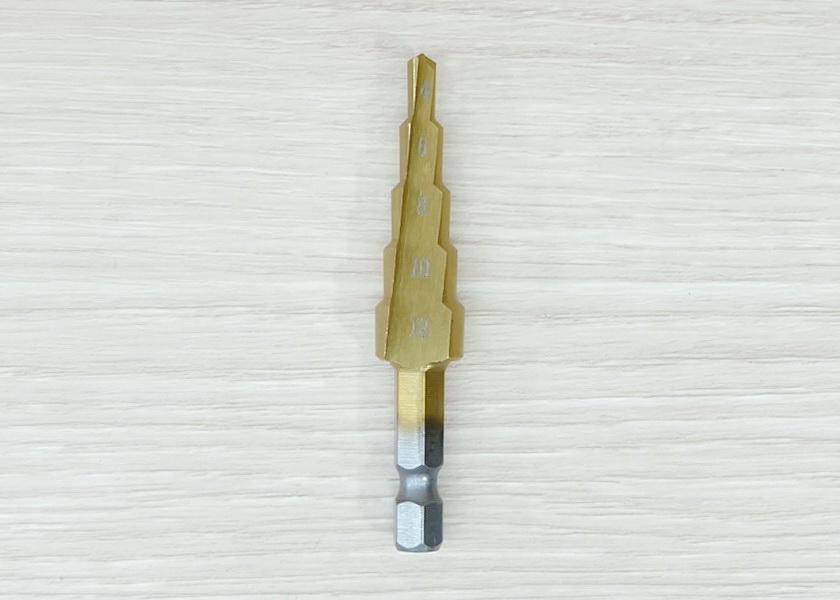 HSS Straight-Fluted Titanium Step Drill Bit 4-12mm (HSS4241)