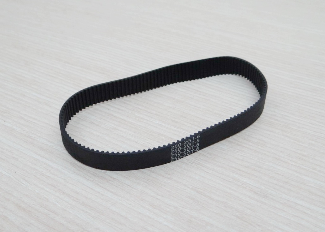 Belt closed loop rubber 250-2GT-10 (Closed-loop length 250mm, GT2 timing belt, width 10mm)