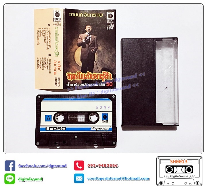 เทปคาสเซ็ท ธานินท์ อินทรเทพ อัลบั้ม ขาดฉันแล้วเธอจะรู้สีก