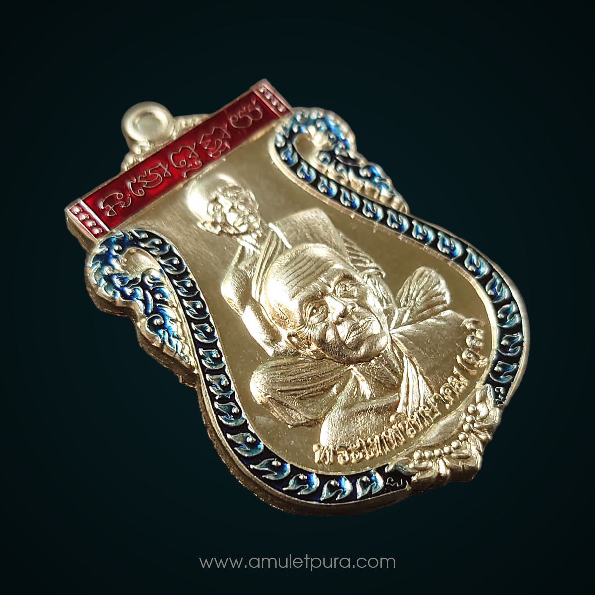 เหรียญเสมาพุทธซ้อน เนื้ออัลปาก้าลงยาหลังแบบ รุ่นเศรษฐีอีสาน ปี57 หลวงพ่อคูณ วัดบ้านไร่ จ.นครราชสีมา (มีโค้ด หมายเลข 324)