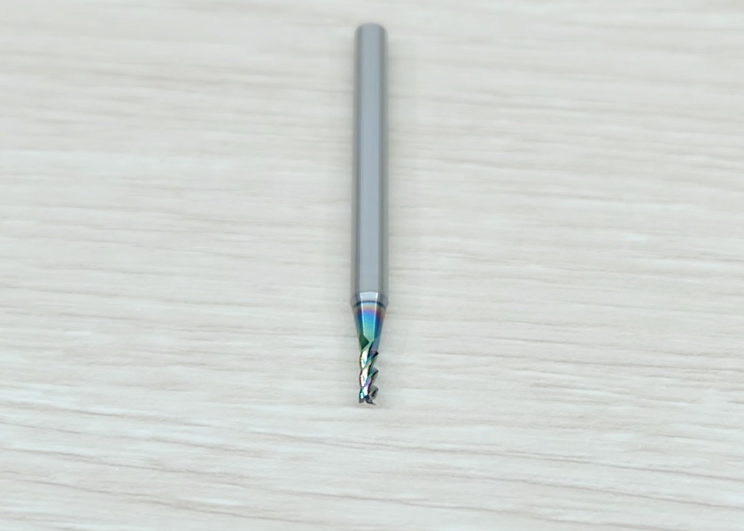 3-Flute DLC Coating 2x6x4mm 50L HRC60 High Efficiency End Mill, Shank 4MM