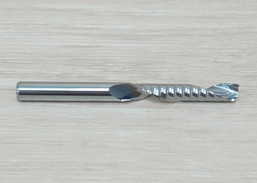 Wood/Acrylic - 4x4x22mm Single Flute Bit Carbide End Mill (SHKxCEDxCEL) เกรด 3A