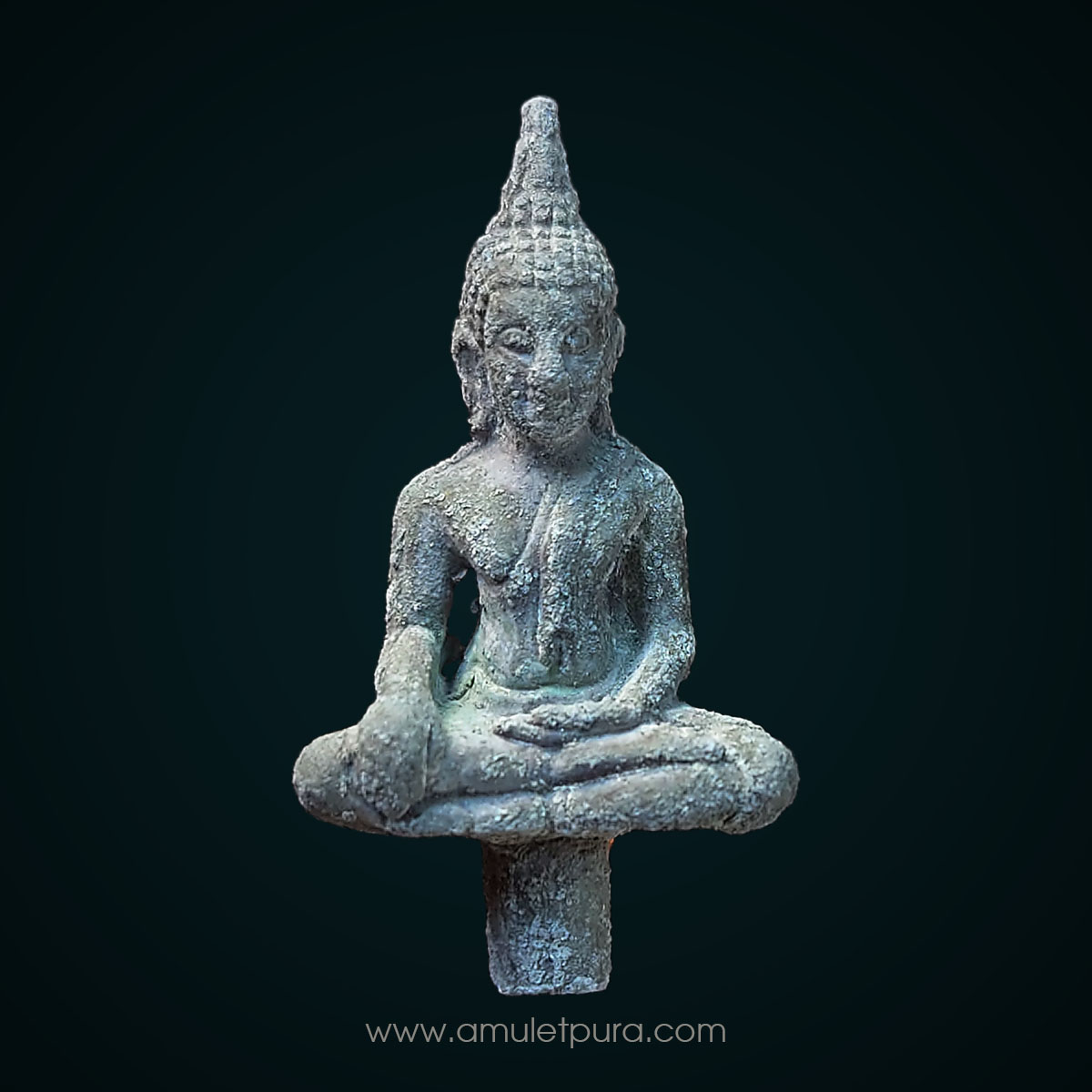 พระยอดธงปริสุทฺโธ เนื้อตะกั่วเถื่อน รุ่น 5 ท้ายิง ปี40 หลวงพ่อคูณ วัดบ้านไร่ จ.นครราชสีมา (มีโค้ด)