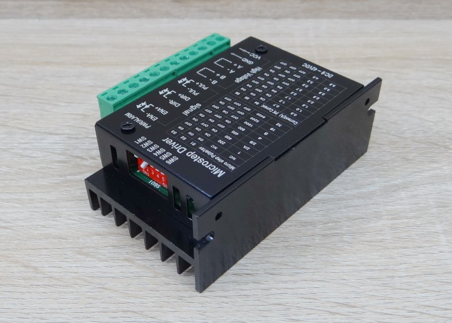 TB6600 Microstep Driver Peak 4A, 9-42 VDC [Aluminum Cover] 2-Phase