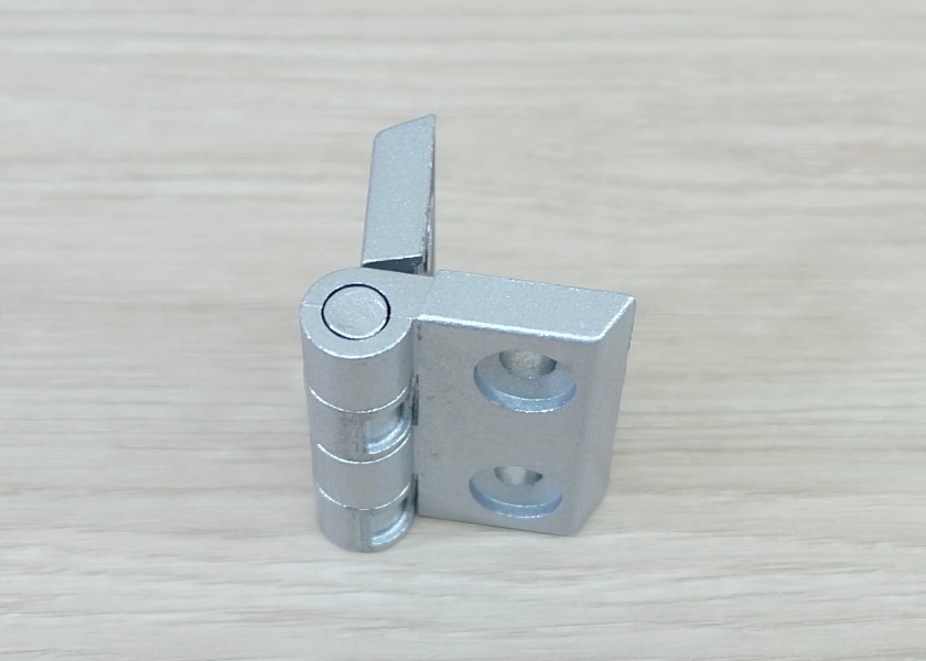 บานพับ Zinc Alloy Hinge for Alu-Profile 4040 ระยะรู 40x25 mm (สีเงิน)