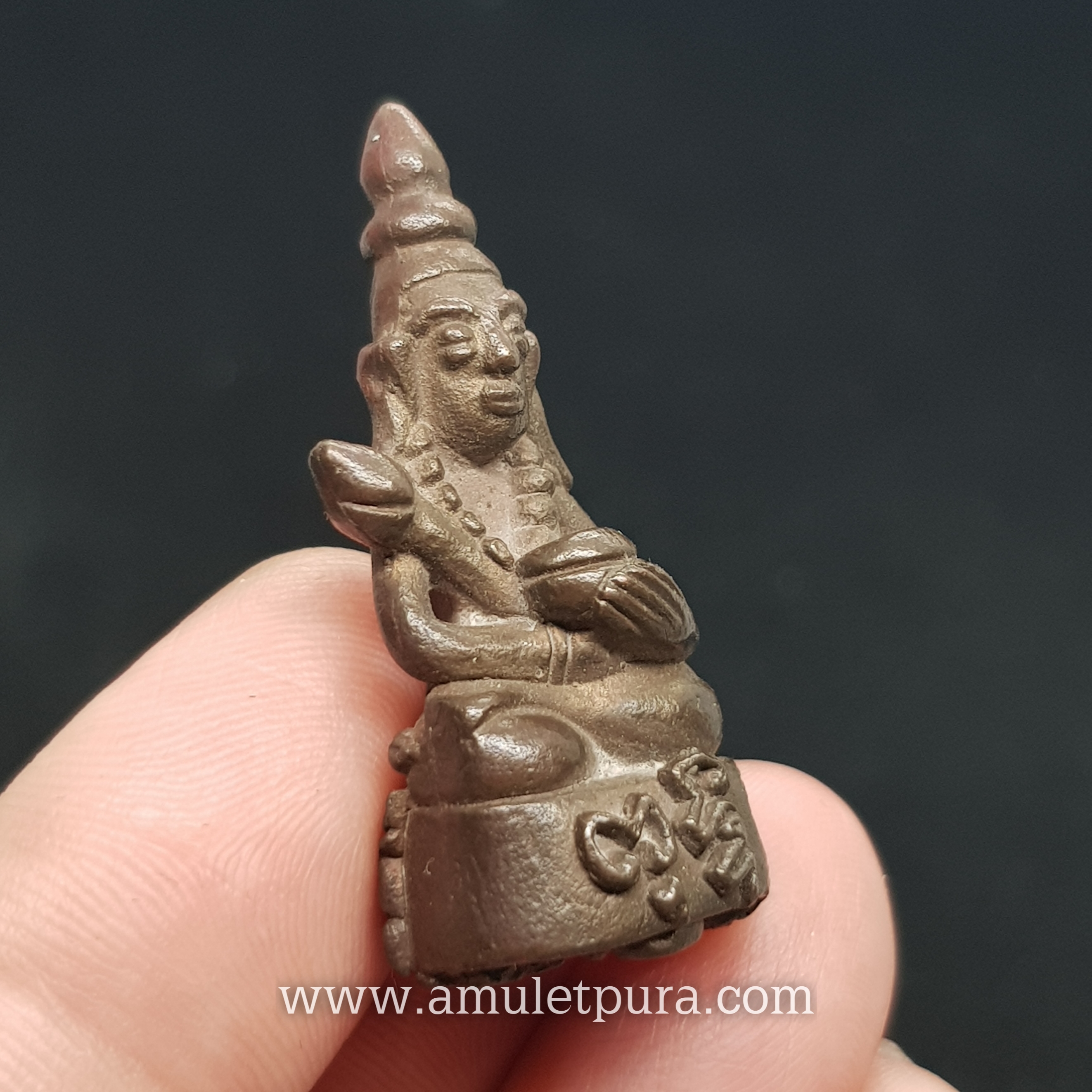 พระกริ่งเถระอุปคุต(บัวเข็ม)รุ่นหัวใจเพชร(เนื้อนวะโลหะ)ปี38 หลวงพ่อจืด วัดโพธิเศรษฐีวนาราม จ.นครปฐม