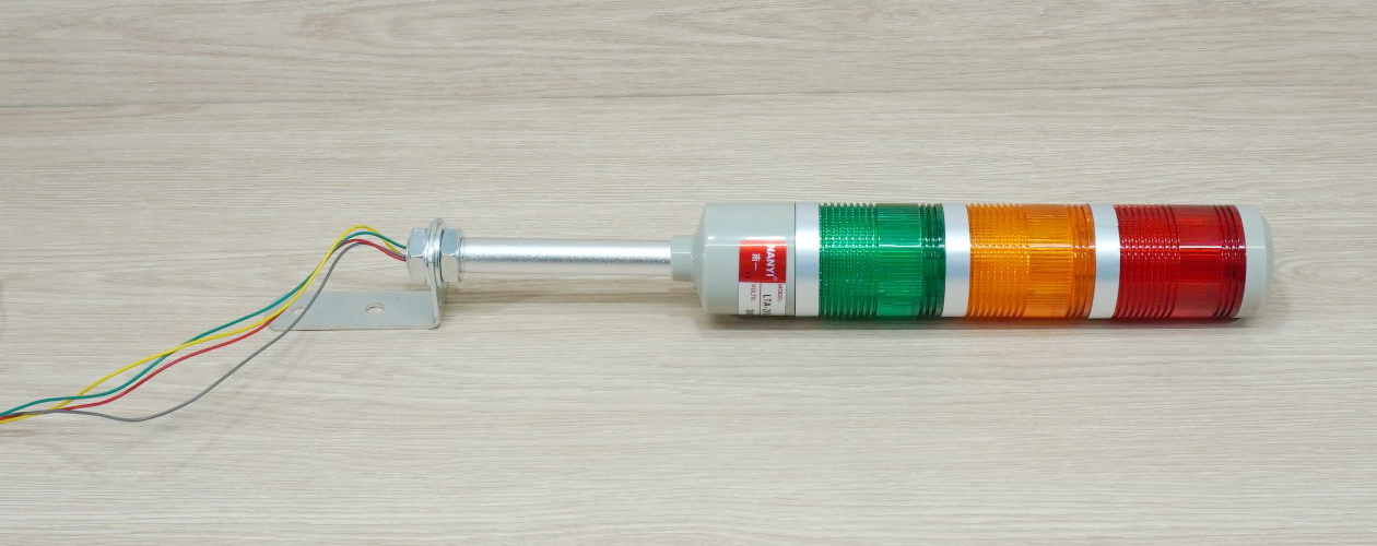 LED 24V DC (NY-505-3T) Tower Lamp Alarm light (Red, Yellow, Green, ไม่มีเสียง ไม่กระพริบ)