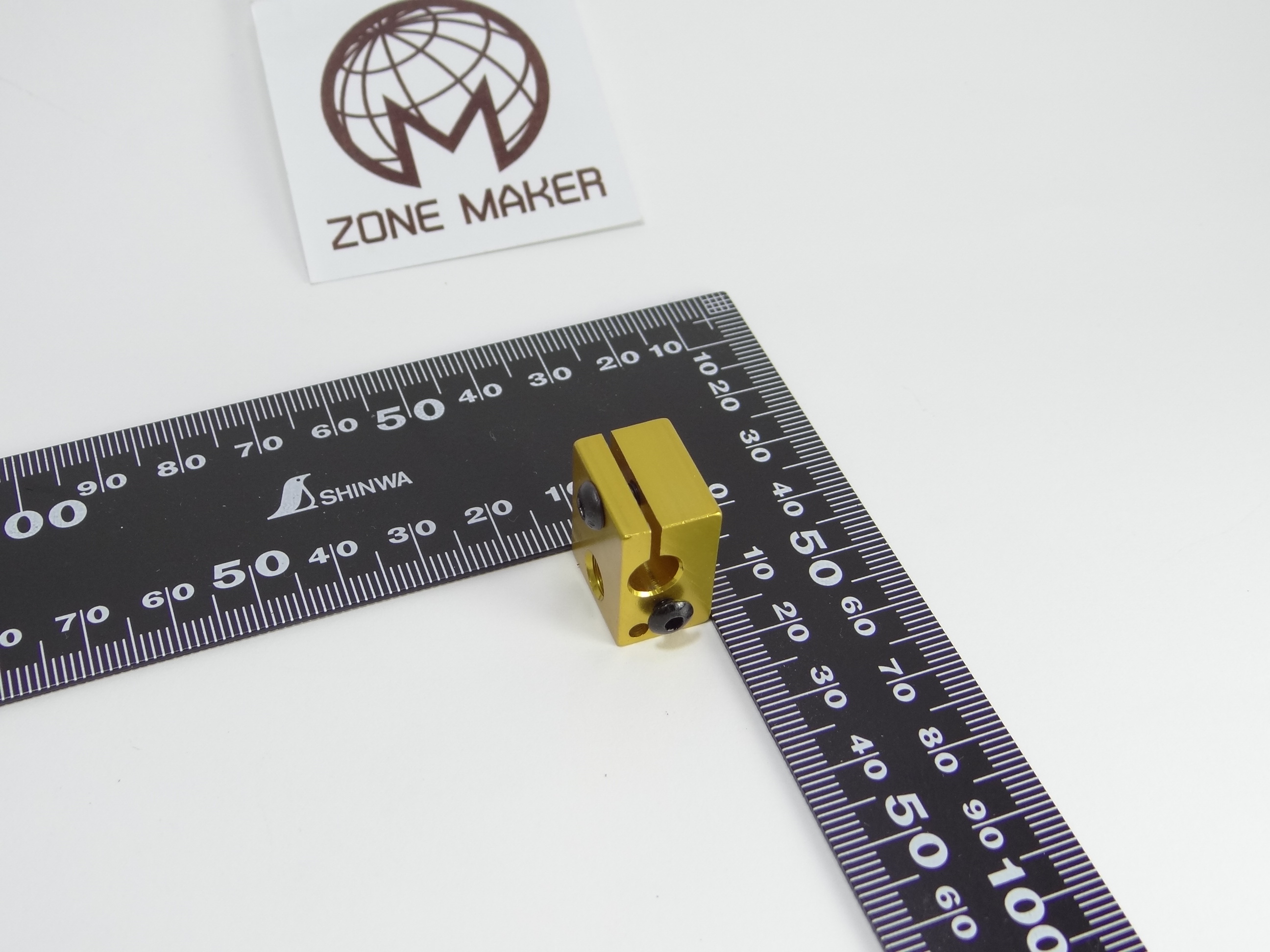 Golden Aluminium Heat Block 20x16x12mm for E3D V6