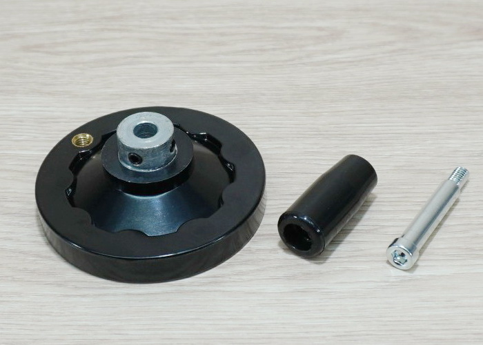 80mm Bakelite-Solid Handwheel with Coupling Bore 8mm