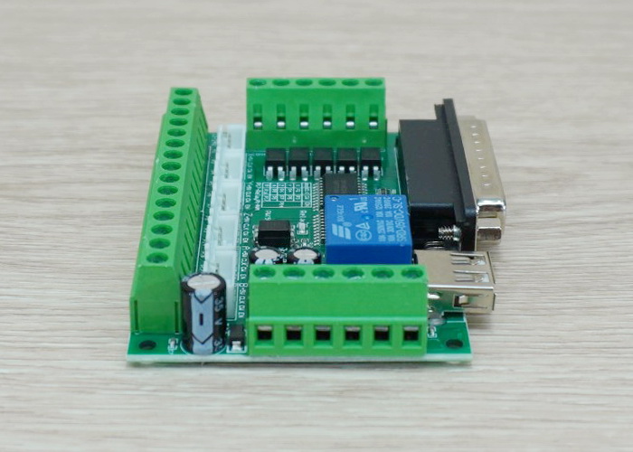 5 Axis CNC Breakout Board Interface for MACH3 + USB cable 1.35M