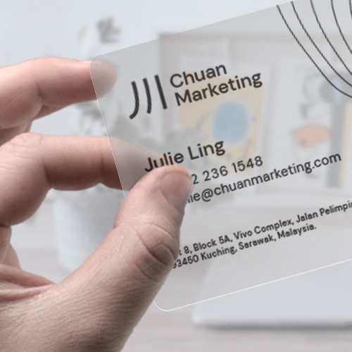 รับทำ Card Clear Frosted บัตรใสขุ่นฝ้า