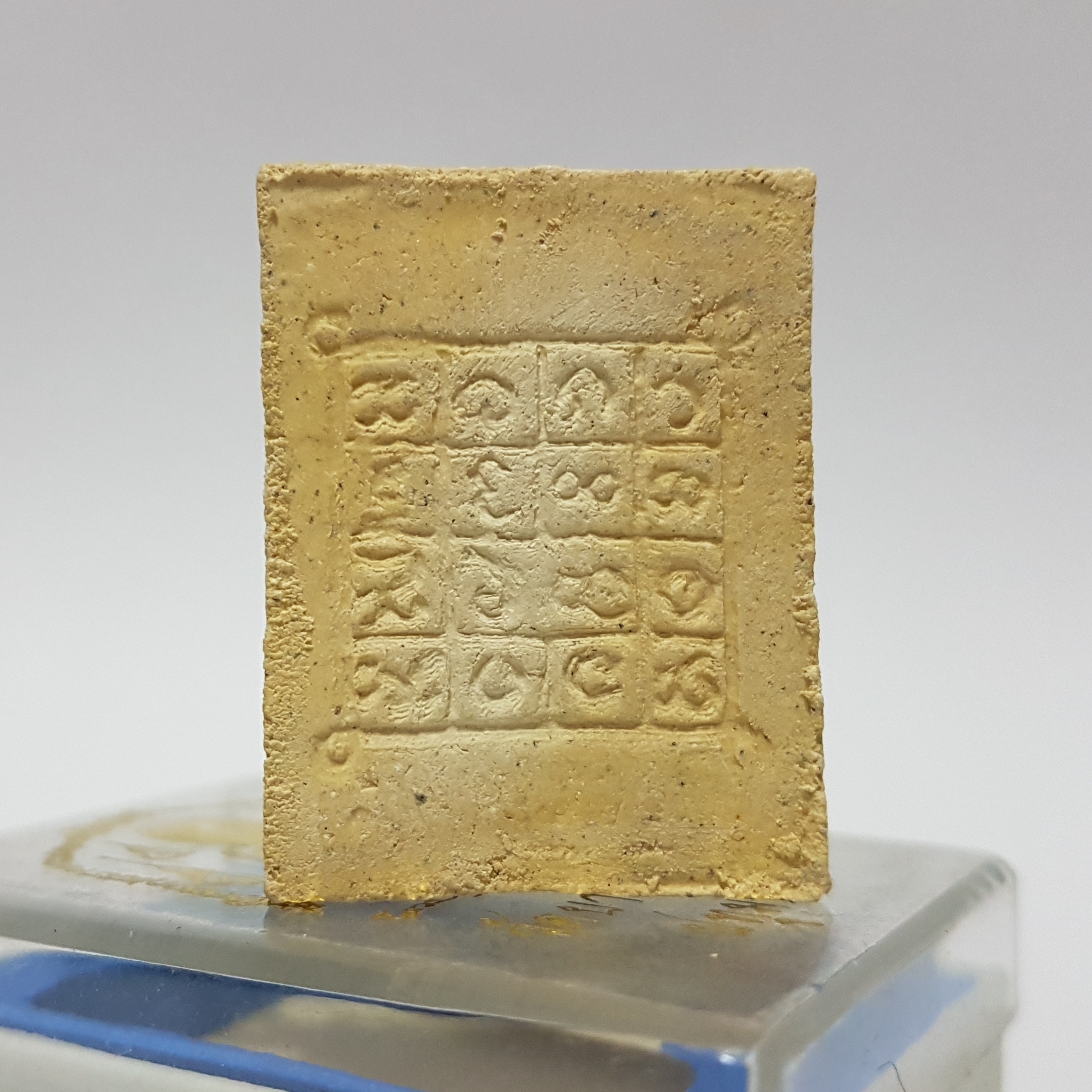 พระสมเด็จเพชรกลับ หลังยันต์มอญ หลวงพ่อชำนาญ วัดบางกุฎีทอง จ.ปทุมธานี