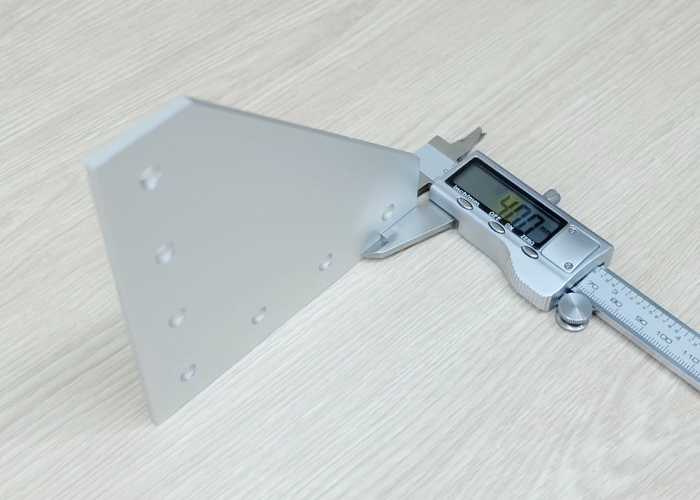 White L-90 degree joint plate 7-Hole สำหรับ Series 30 Alu Profile