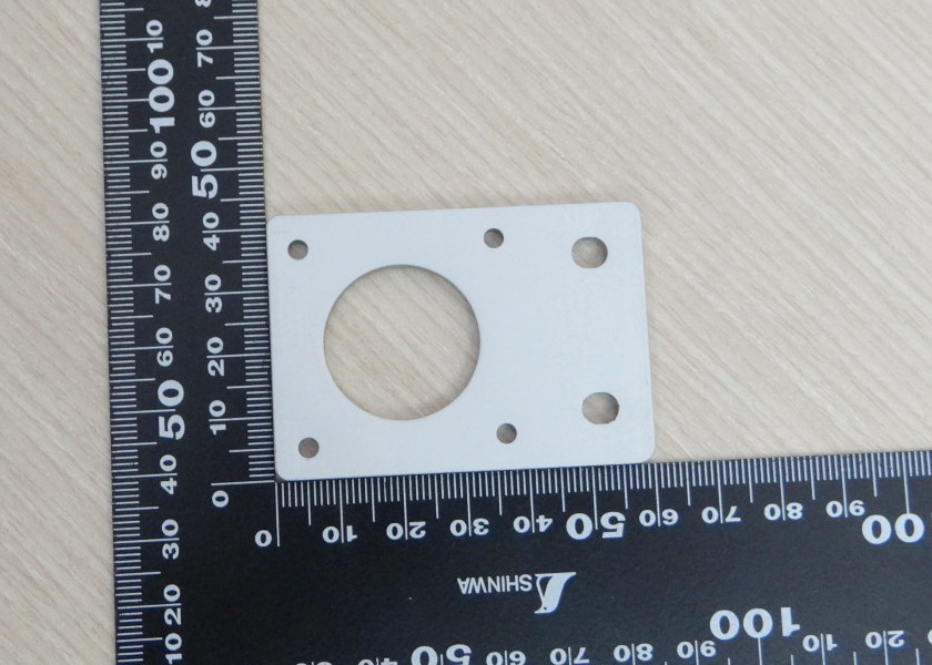 Aluminum Plate (white) Nema17 Stepper Motor Bracket - Thickness 4mm