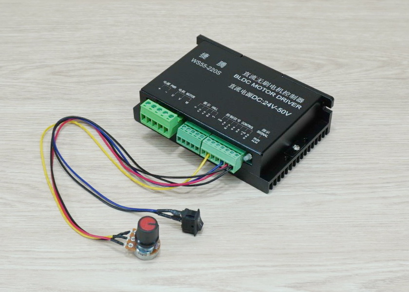 WS55-220S Brushless DC Motor Driver 600W DC24-50V Max 15A