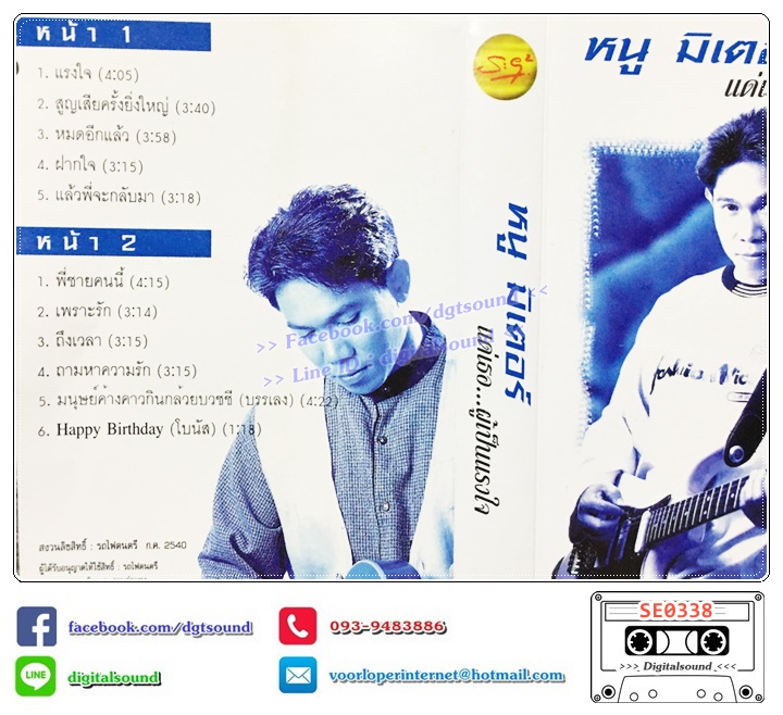 เทปคาสเซ็ท หนู มิเตอร์ อัลบั้ม แด่เธอผู้เป็นแรงใจ