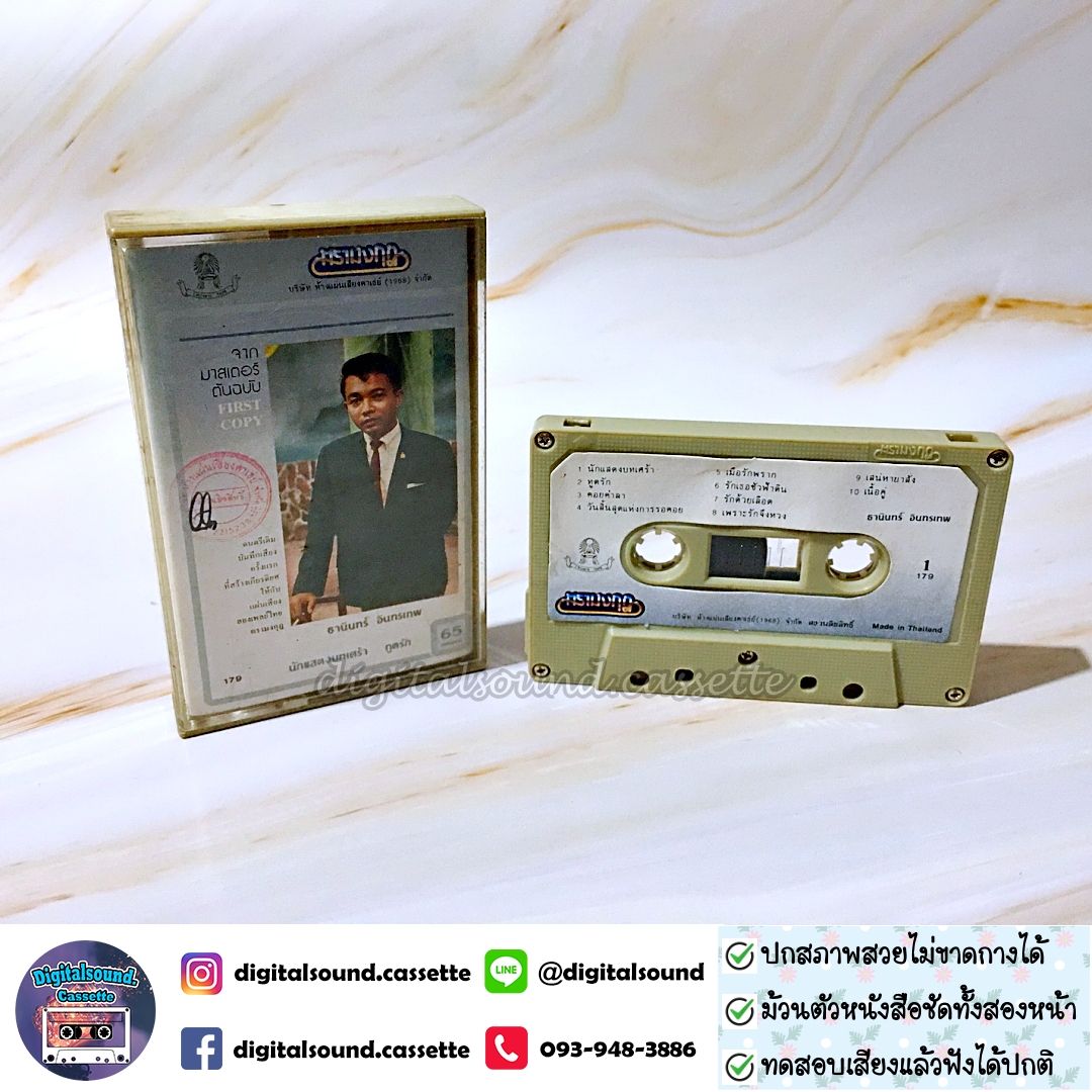 เทปคาสเซ็ท ธานินทร์ อินทรเทพ อัลบั้ม นักแสดงบทเศร้า