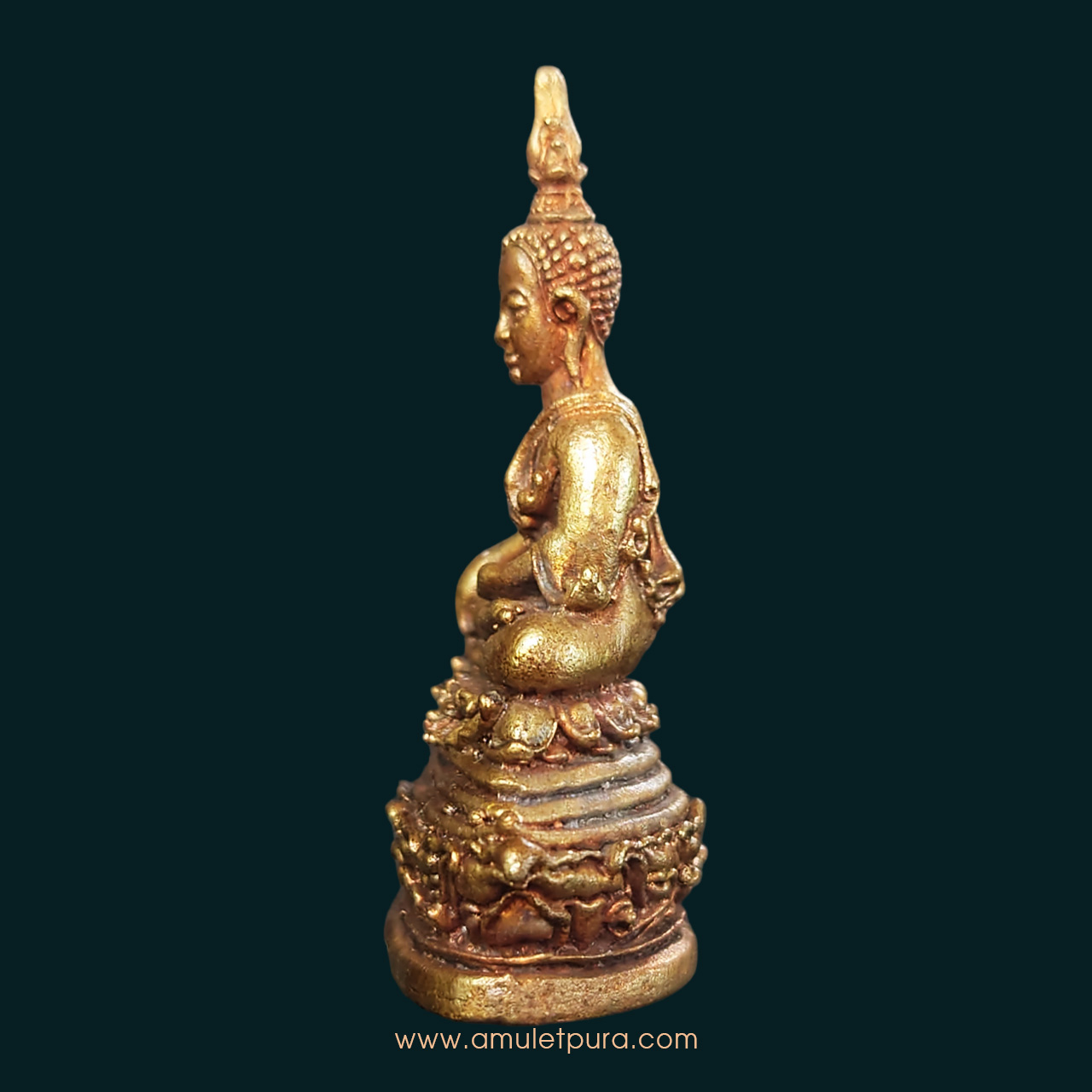 พระกริ่งมั่งมีทรัพย์ ประทานโชคลาภบารมี(สัตตะโลหะ)รุ่นชนะมาร ปี55 หลวงพ่อคล้อย วัดภูเขาทอง จ.พัทลุง(มีโค้ด หมายเลข๕๘๓)