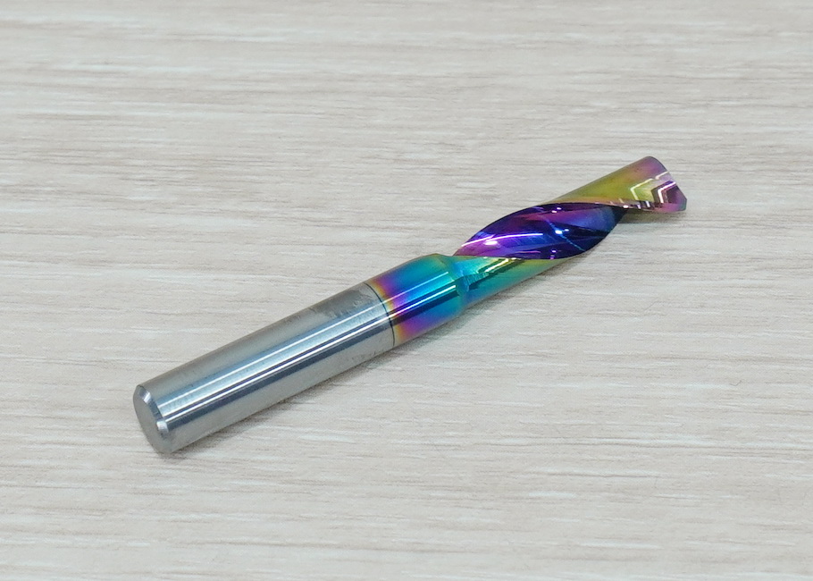 [เกรด 5A] - Single Flute DLC Coating 6x6x22 High Efficiency End Mill, Shank 6mm