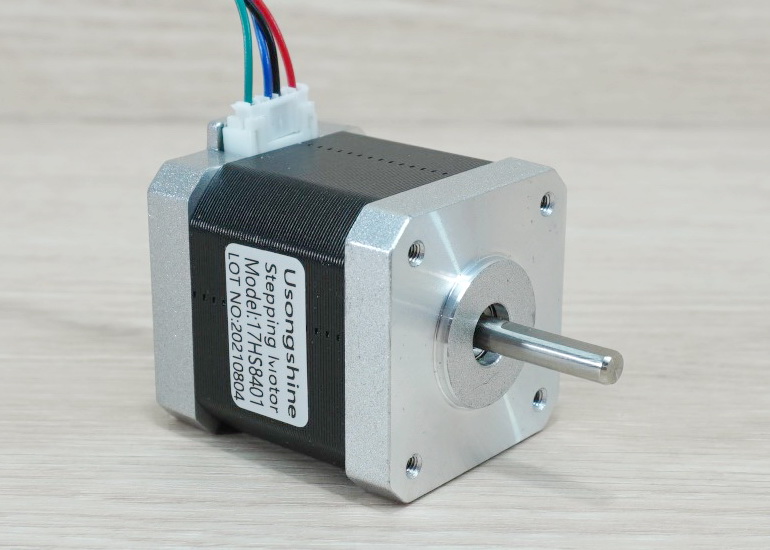 Usongshine - Stepper Motor (Nema17) แรงบิด 48 N.cm 1.5A (17HS8401) Silver End