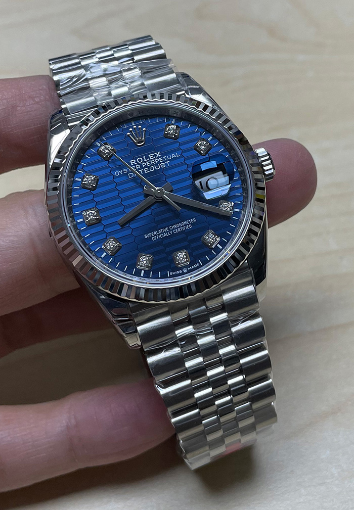ROLEX DJ36 BLUE MOTIF (VSF)