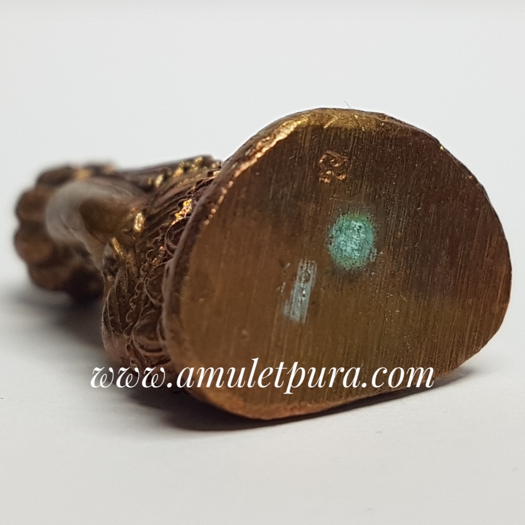 พระมหาเศรษฐีนวโกฎิ เนื้อทองแดง ปี53 หลวงปู่จอม วัดบ้านดอนดู่ จ.อำนาจเจริญ (ตอกโค้ดใต้ฐาน)