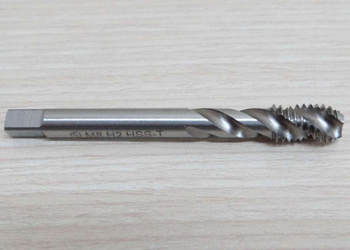 Spiral Flute Tap M8 x 1.25 HSS screw tap