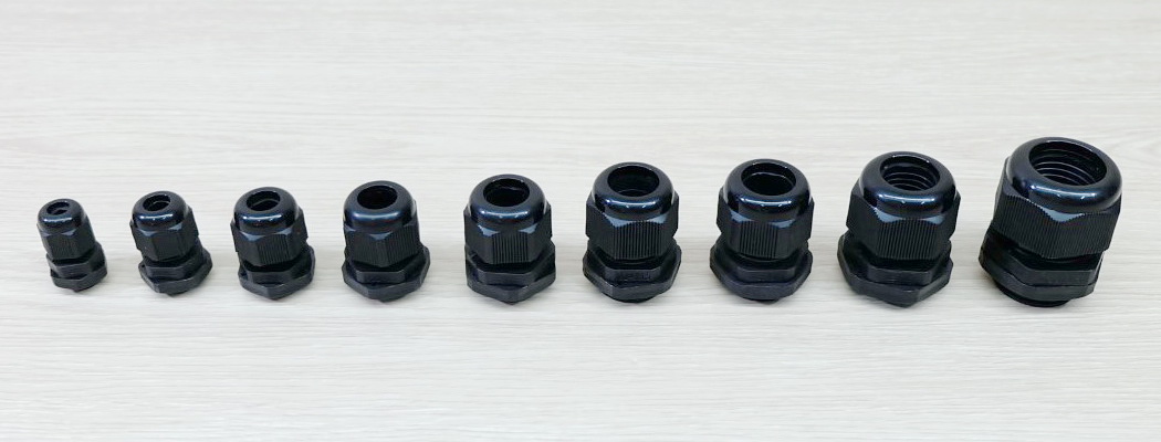 M20 (Black) Water-proof Nylon Plastic Cable Gland Connector (แพ็ค 10 ตัว)