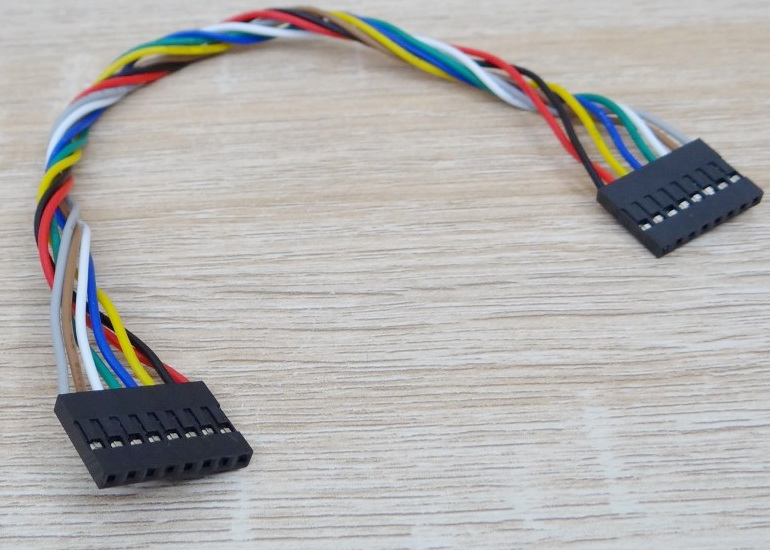 สายไฟ 8 Pin Dupont Jumper cable 20cm (Female - Female)