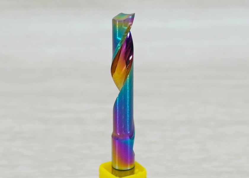 [เกรด 3A] - Single Flute DLC Coating 6x6x32 High Efficiency End Mill, Shank 6mm