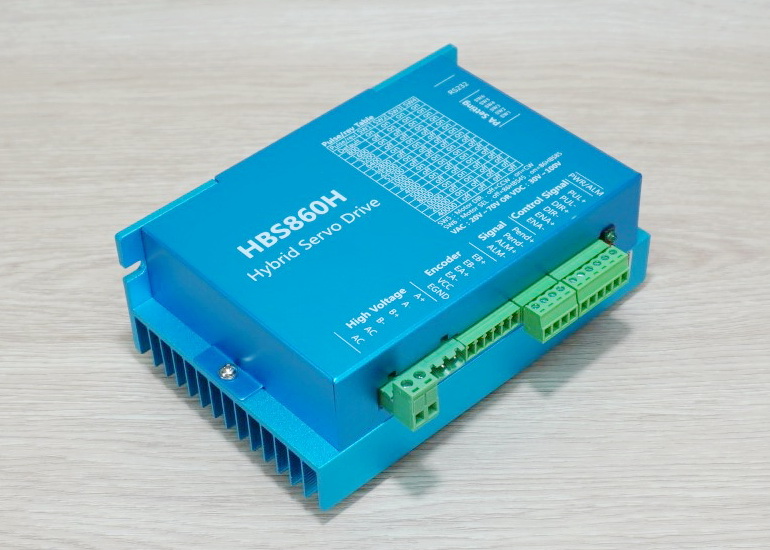 Hybrid Closed-Loop Stepper Motor (Nema34) 86HBS120 แรงบิด 12N.m 5.6A Shaft 14mm + HBS860H Driver