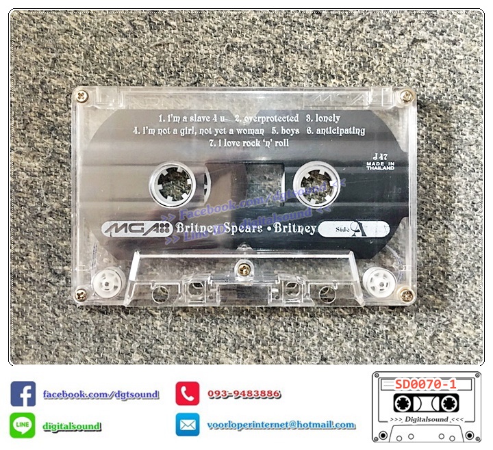 เทปคาสเซ็ท Britney Spears อัลบั้ม Britney