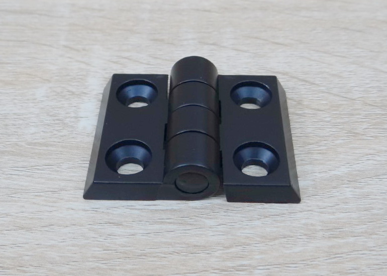 บานพับ Zinc Alloy Hinge for Alu-Profile 3030 ระยะรู 30x23 mm (สีดำ)
