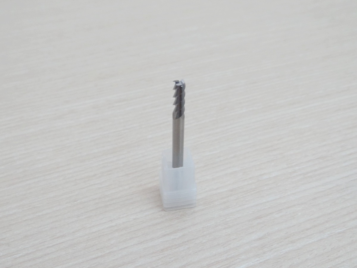 3-Flute Carbide Drill 4x4x12mm 50L HRC50 Square Flatted End Mill, Shank 4MM